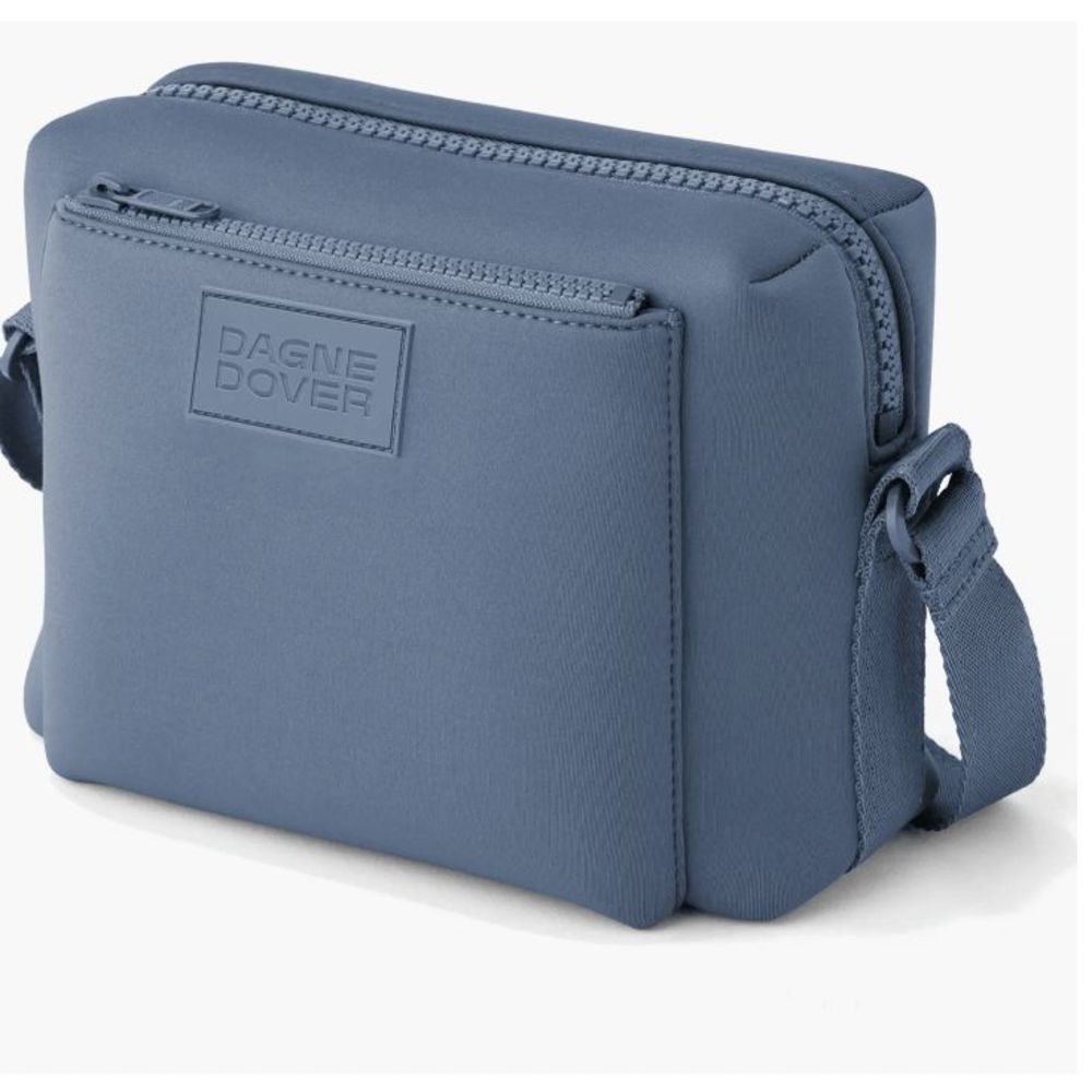 NWT Dagne Dover Micah Neoprene Crossbody Bag in Ash Blue LIMITED EDITION - Picture 4 of 8